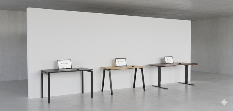 Skrivbord, fast stativ