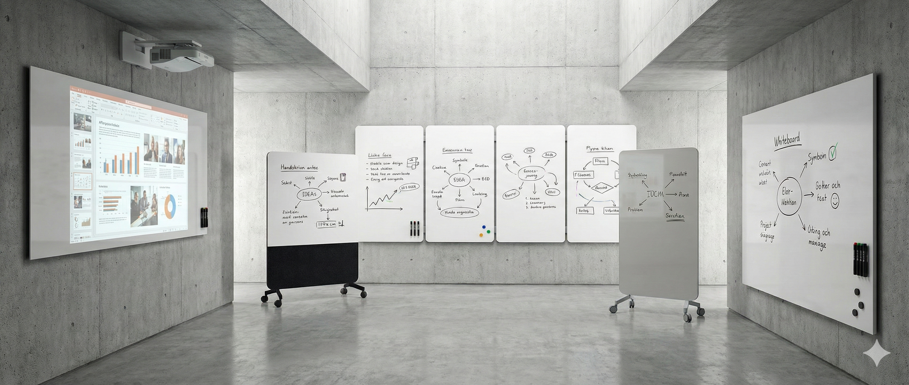 Whiteboardtavlor & Skrivtavlor i Glas