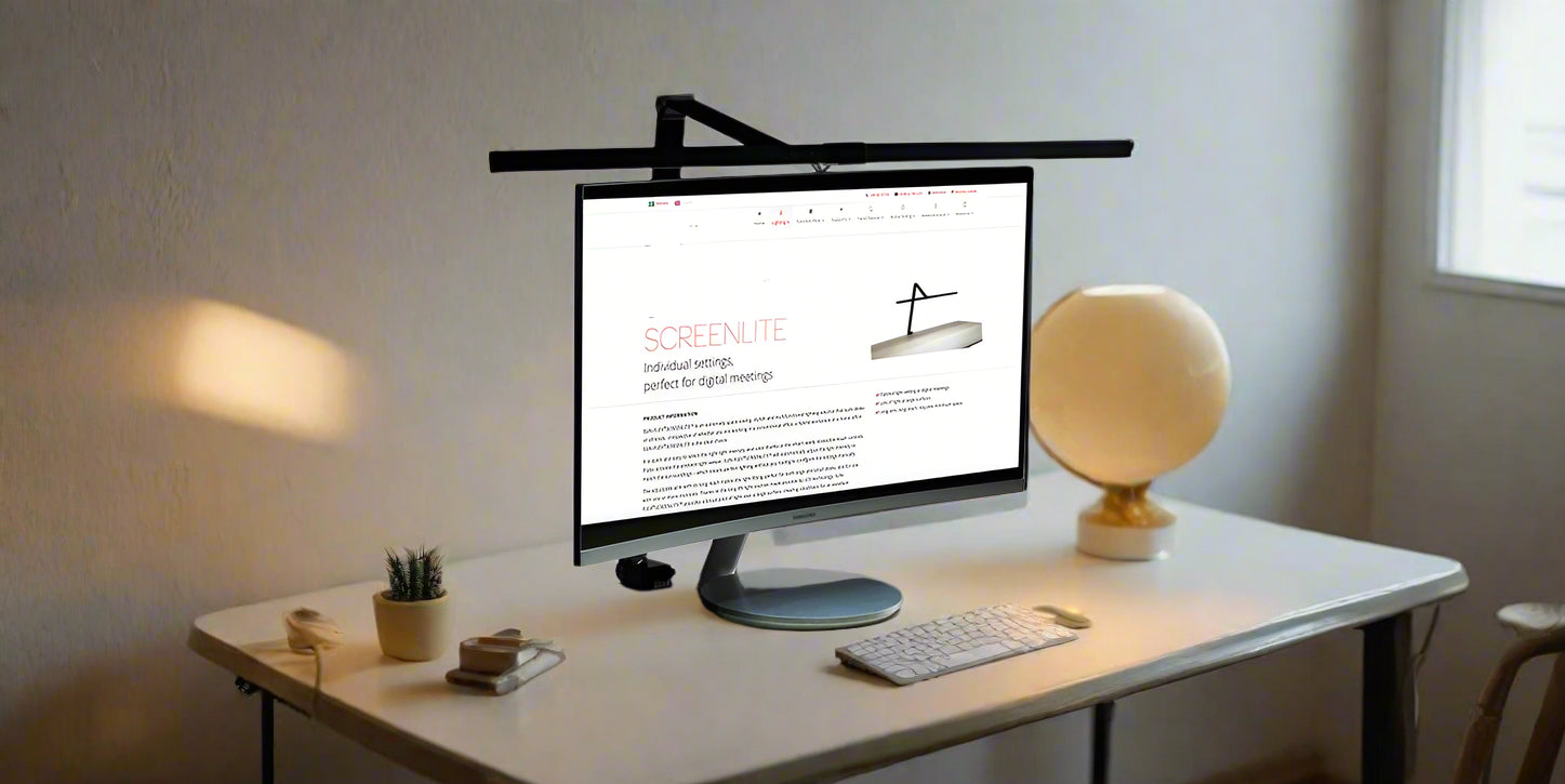 Skrivbordslampa LED, Screenlite svart, Offix