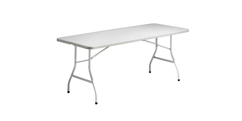 Fällbart bord, vit, rektangulärt, Offix