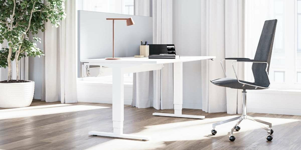 Elstativ för skrivbord, Sitt & Stå HS3x-R-2B, Offix