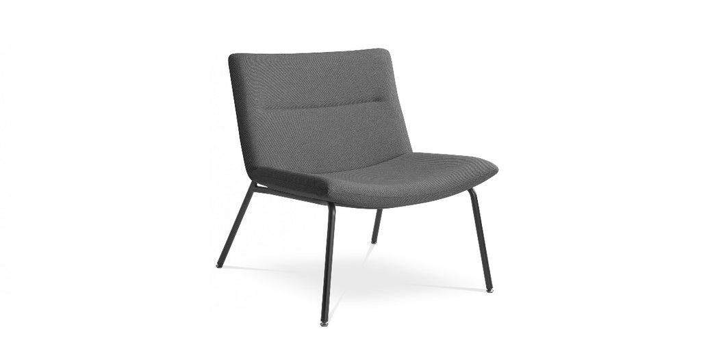 Loungefåtölj, Meet, Benstativ stål, Offix