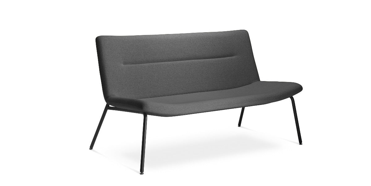 Loungesoffa, Meet, Benstativ stål, Offix