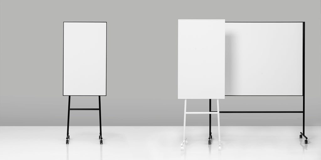 Whiteboard på hjul, Lintex One Mobil, svart stativ, Offix