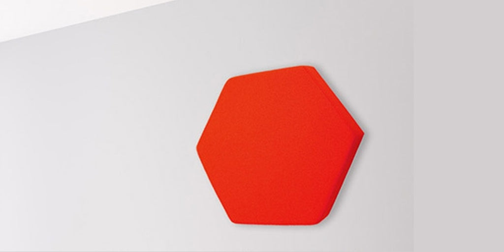 Ljudabsorbent, hexagon 580, vägg, tyg, Offix