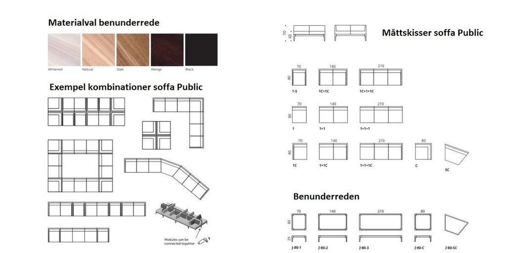 Loungesoffa, Public, Offix