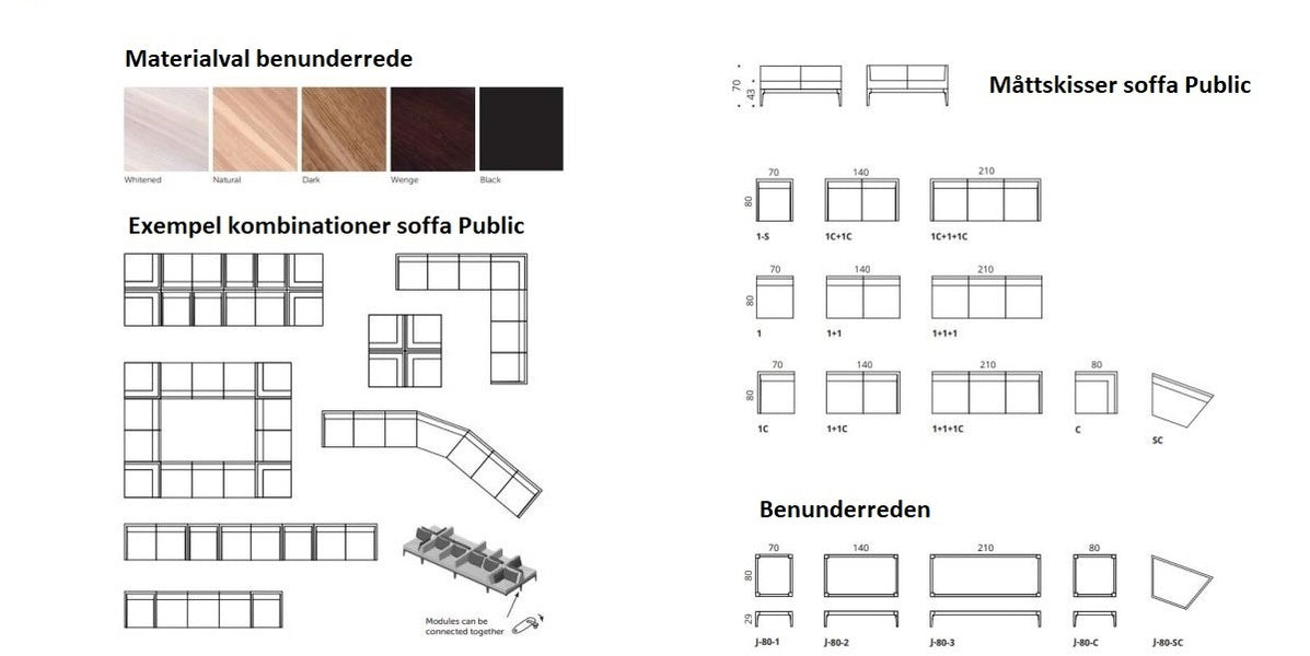 Loungesoffa, Public, Offix