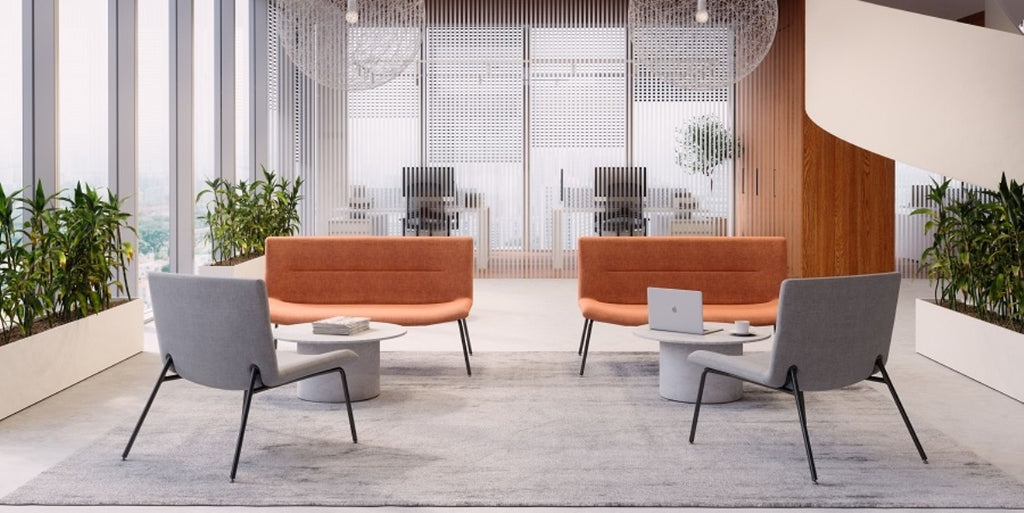 Loungesoffa, Meet, Benstativ stål, Offix