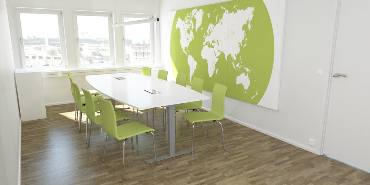 Ljudabsorbent, vägg, motiv, Offix