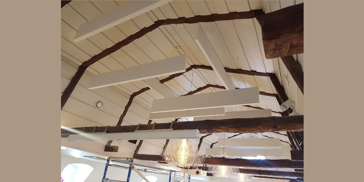 Ljudabsorbent, takmonterad, tyg, Offix