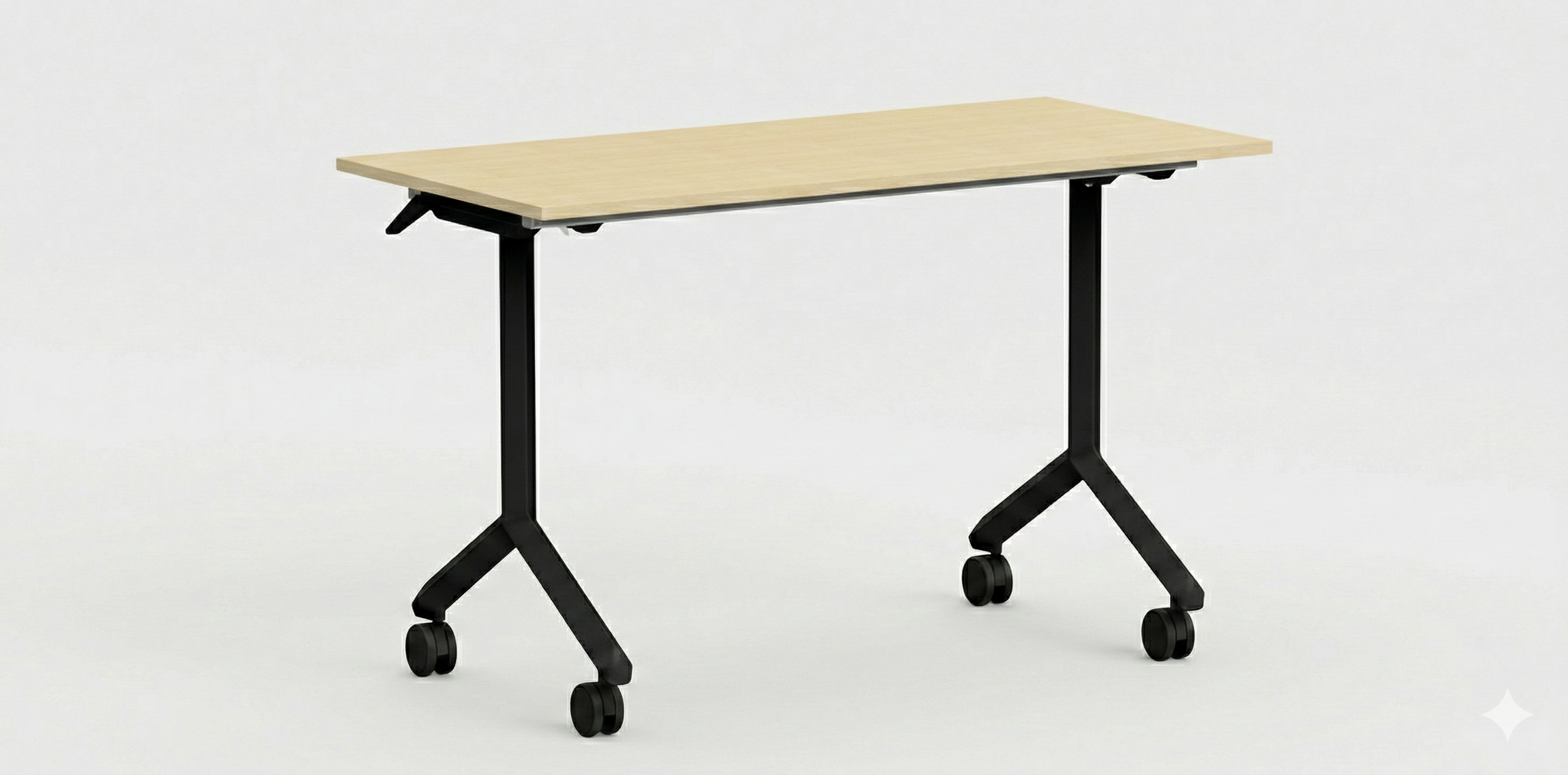 Konferensbord tilt, fällbart, A-stativ, hjul, ask, Offix