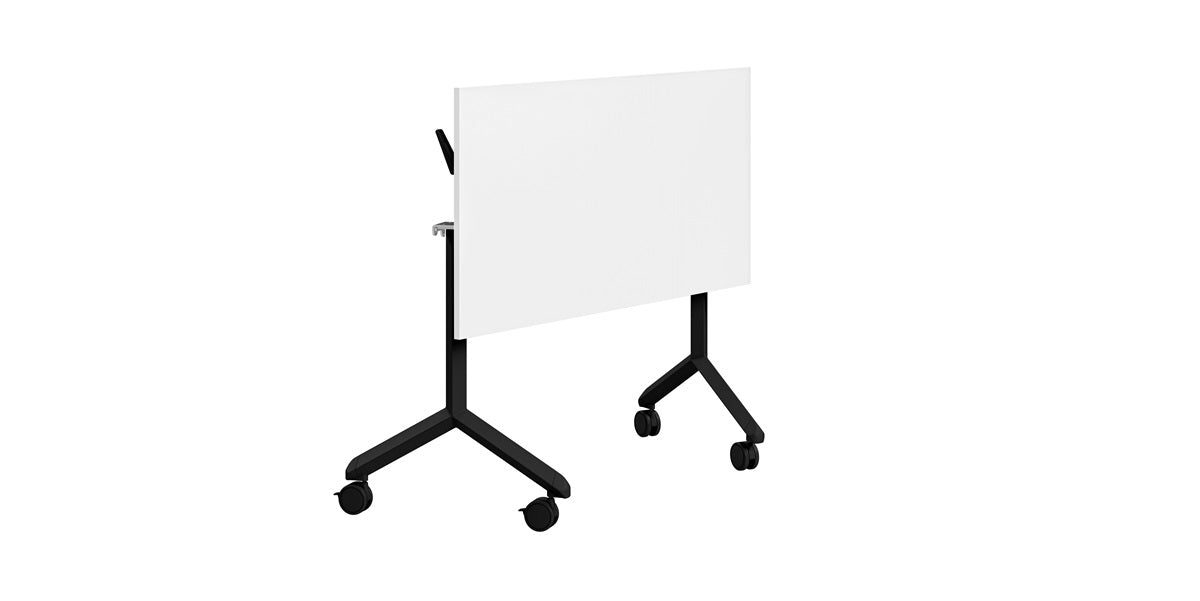 Konferensbord tilt, fällbart, A-stativ, hjul, vit, Offix