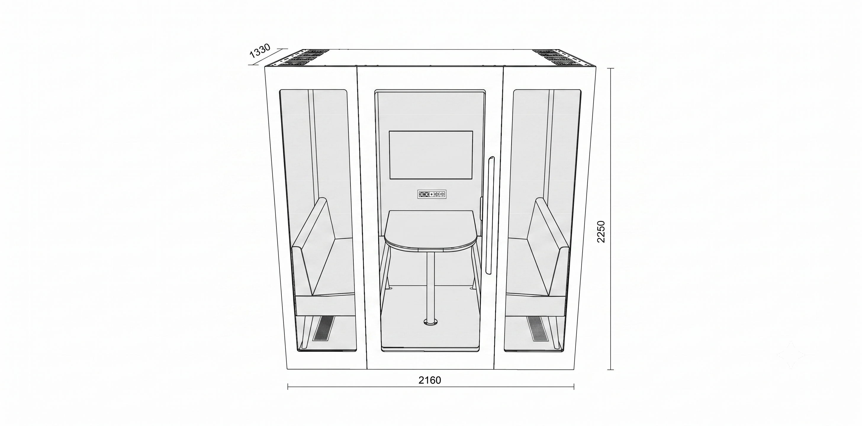 Tysta rum, Zenpodd 4 sit, Offix