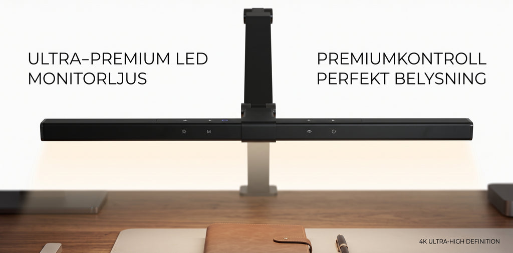 Skrivbordslampa LED, Screenlite svart, Offix