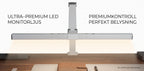 Skrivbordslampa LED, Screenlite vit, Offix