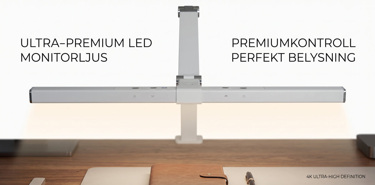 Skrivbordslampa LED, Screenlite vit, Offix