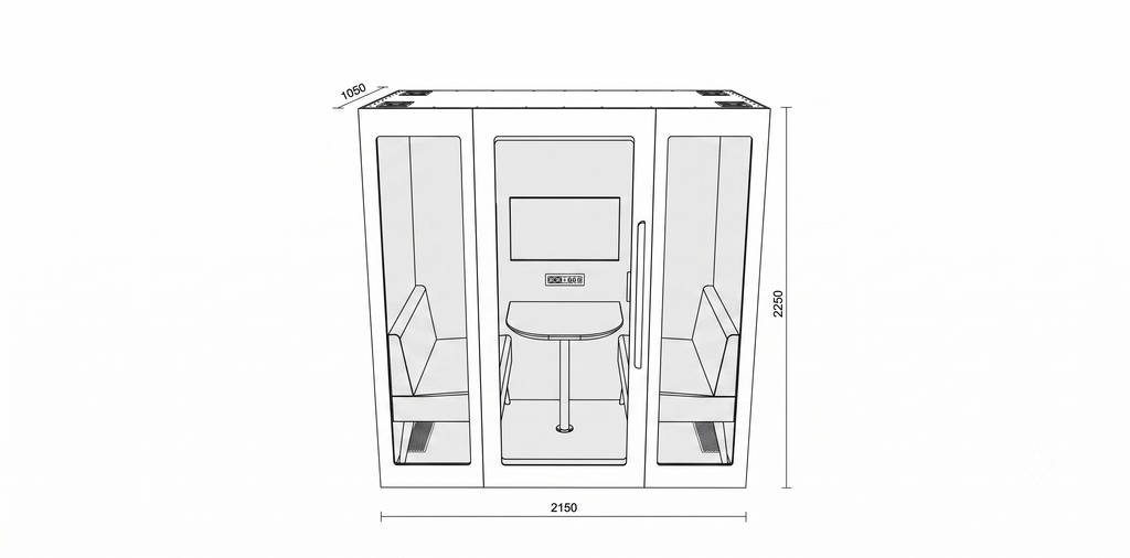 Tysta rum, Zenpodd 2 sit, Offix