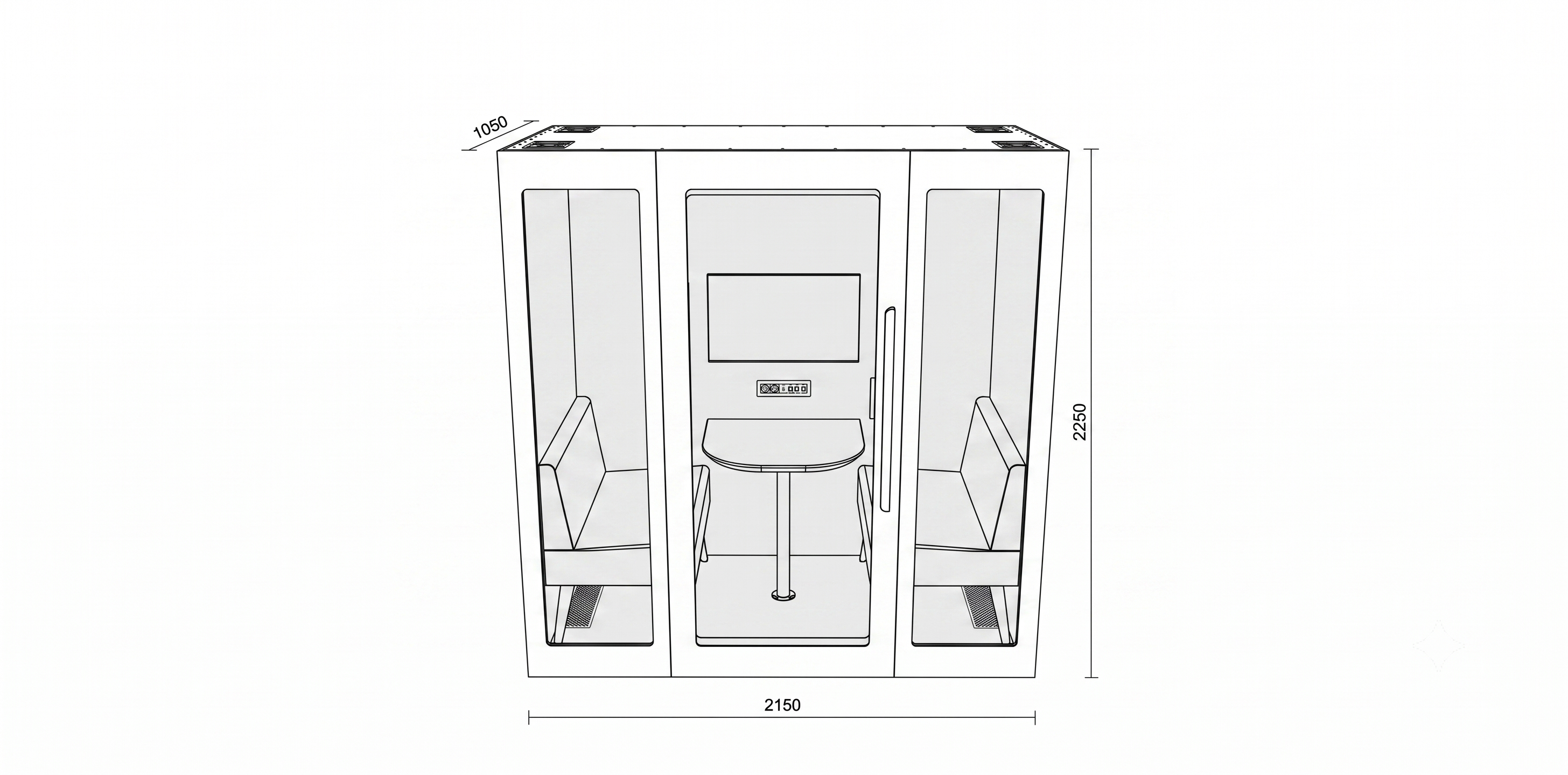 Tysta rum, Zenpodd 2 sit, Offix