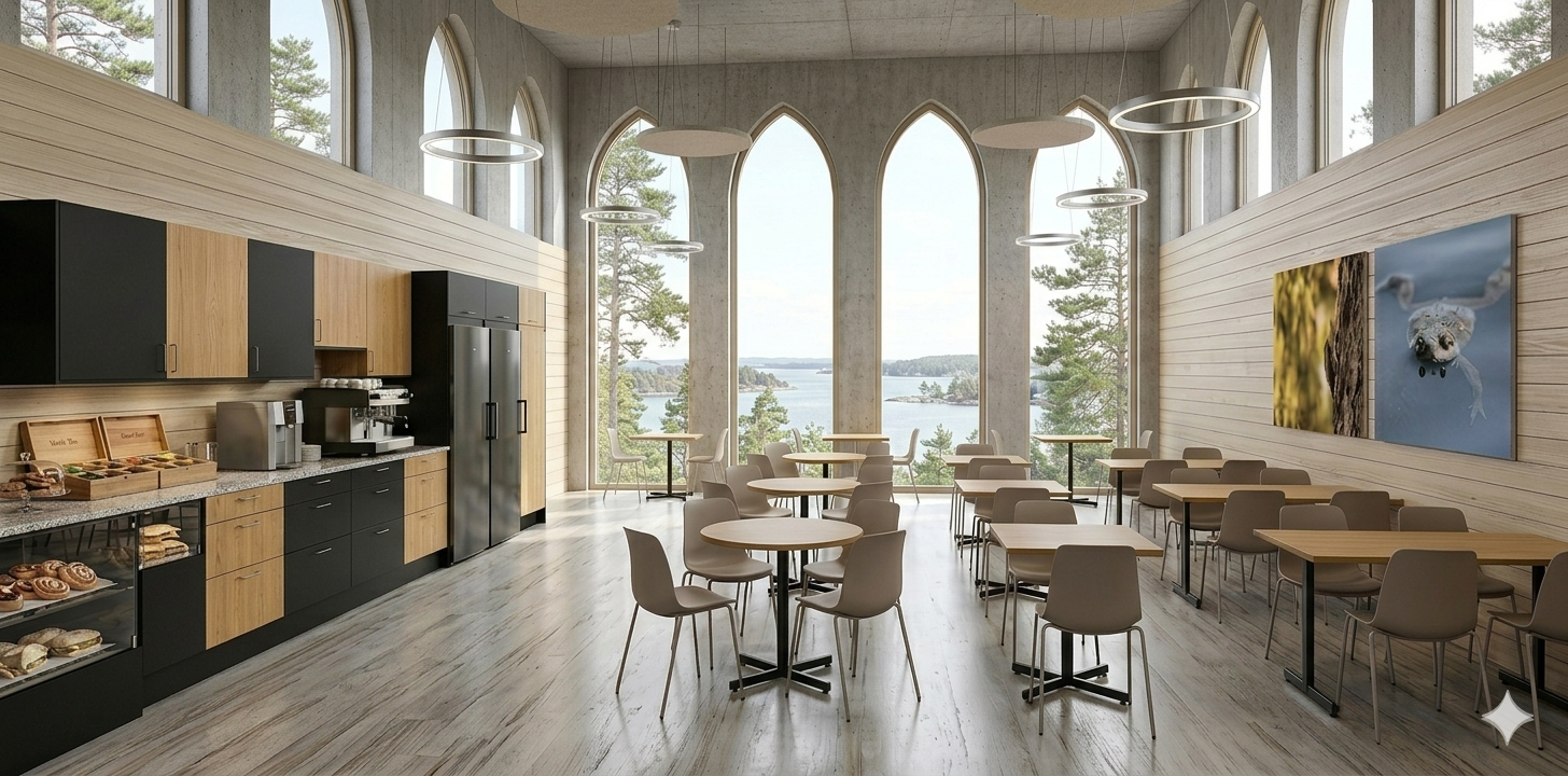 Lunchrumsbord, Forma, Round, ask, Offix