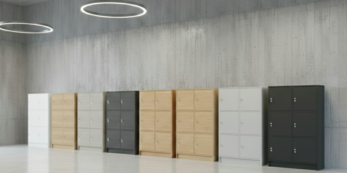 Kontorsskåp, personlig förvaring, 6 fack, ask, Offix