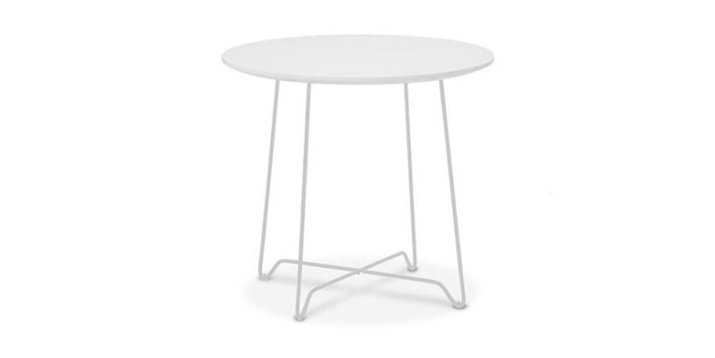 Offix Loungebord Rund, vit