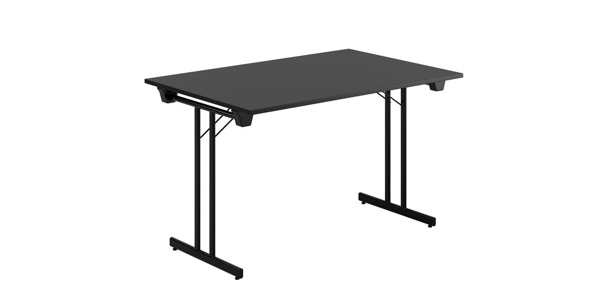 Konferensbord fällbart T-ben, svart, Offix