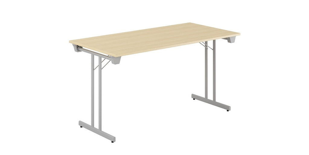 Konferensbord fällbart T-ben, björk, Offix
