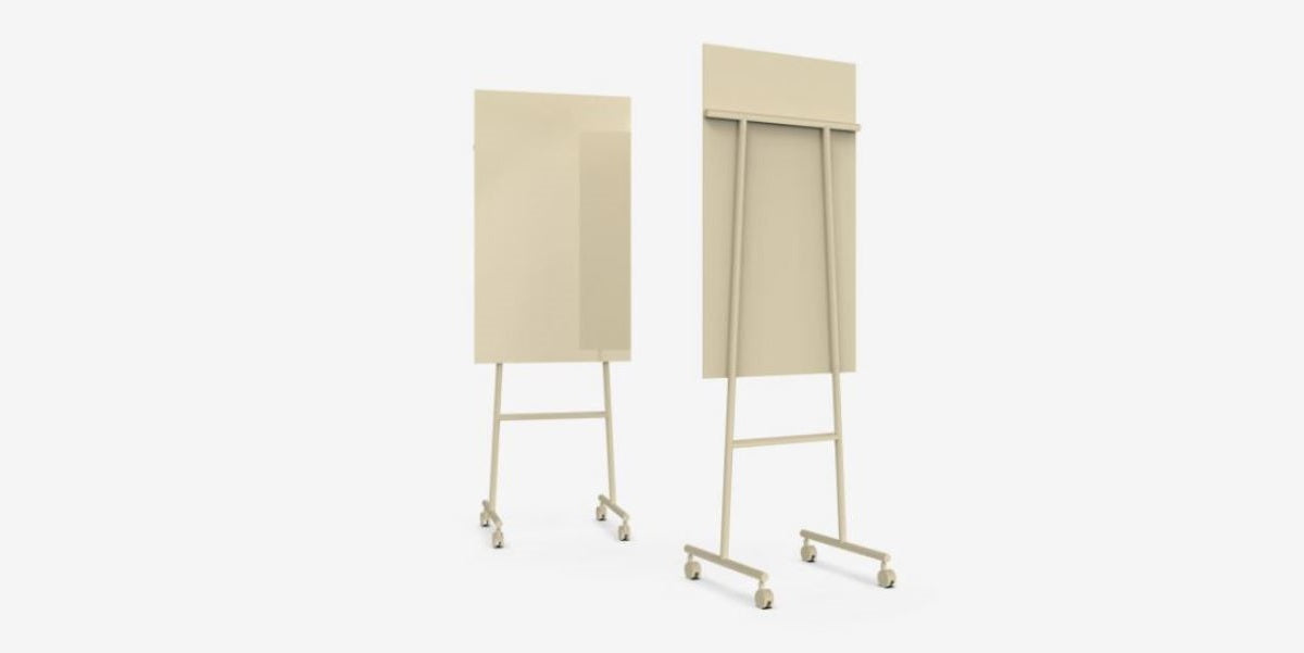 Mobil glasskrivtavla på hjul, Lintex Mono liten, Offix