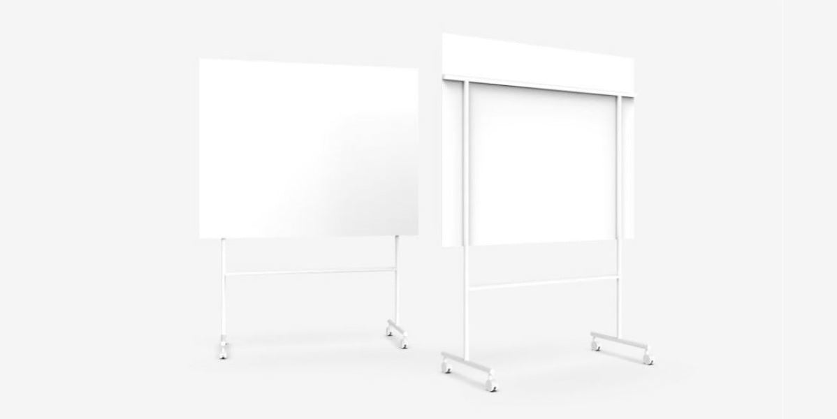 Mobil glasskrivtavla på hjul, Lintex Mono stor, Offix