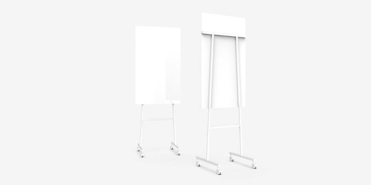 Mobil glasskrivtavla på hjul, Lintex Mono liten, Offix