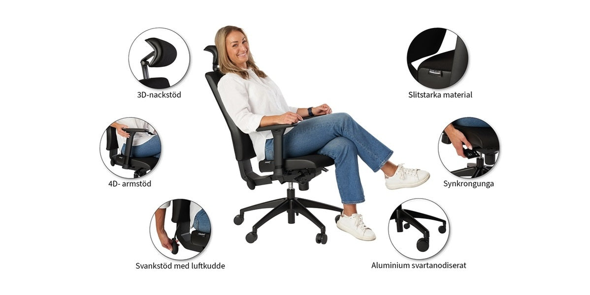 Kontorsstol, Ultra Premium, Offix