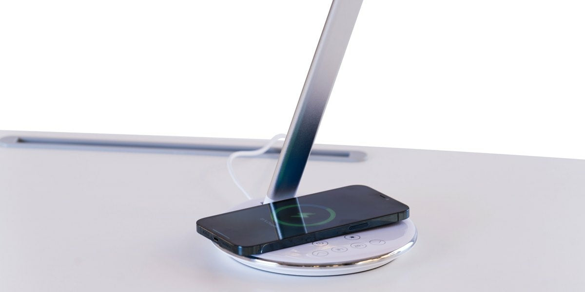 Skrivbordslampa LED, QUltra, vit, Offix