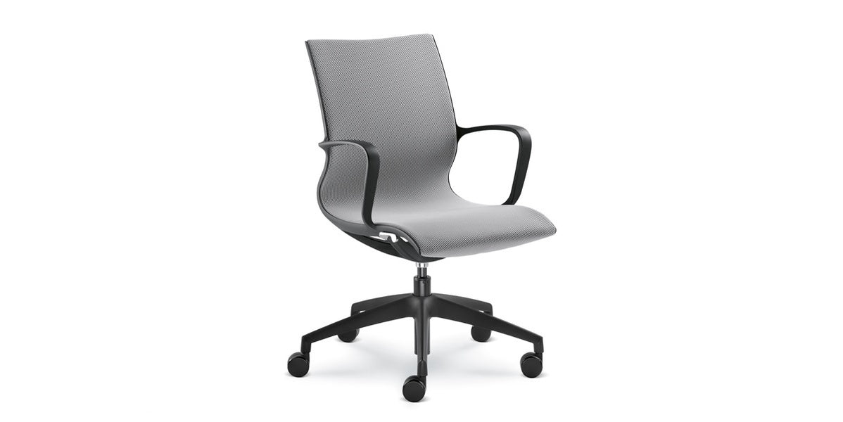 Konferensstol, Konfnet, grå mesh, Offix