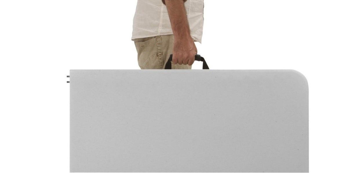 Fällbart bord, vit, rektangulärt, Offix