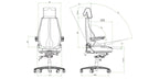 Bevakningsstol 24H, Be-Ge 300 24h, Offix