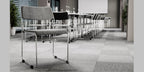 Konferensstol, staplingsbar, grå, Flex 04, Offix