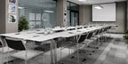 Konferensstol, staplingsbar, grå, Flex 04, Offix