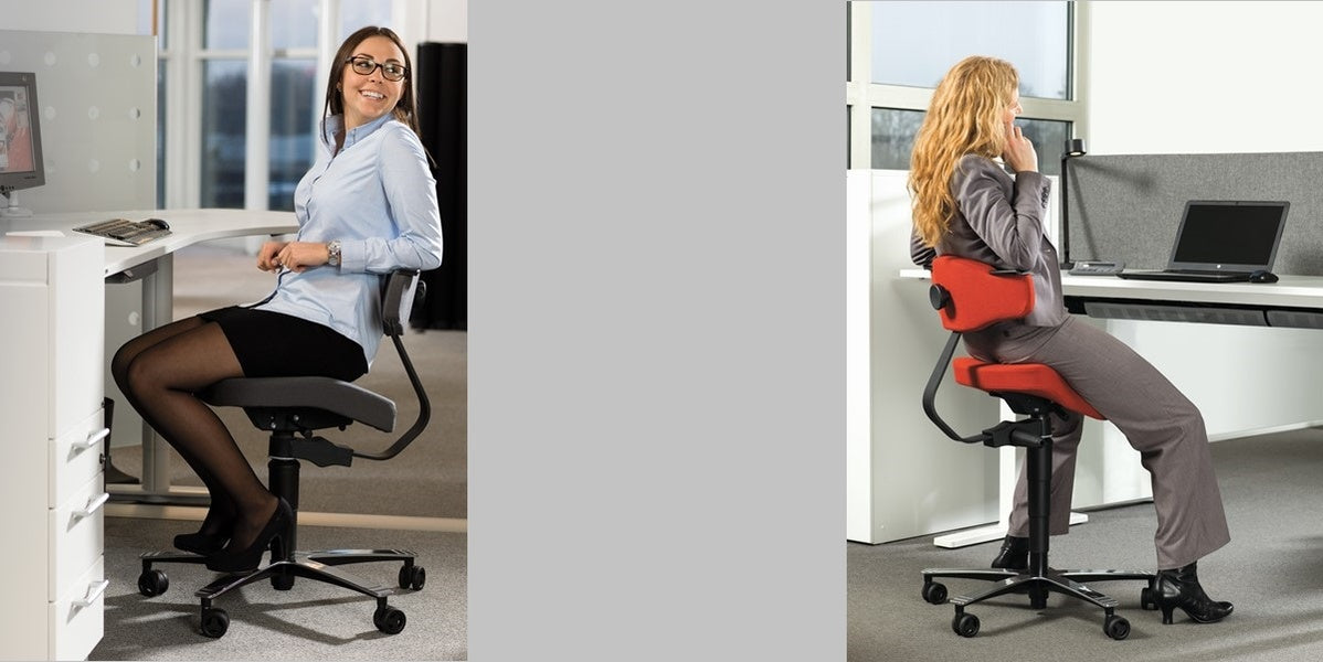 Ergonomisk kontorsstol, Sitt&Flex, 360S, svart, Offix