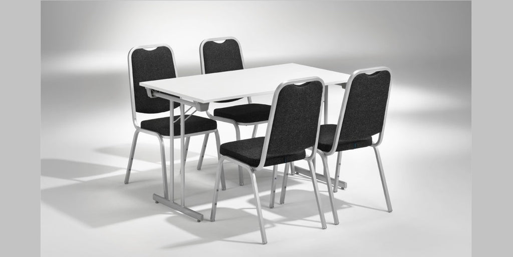 Konferensbord fällbart T-ben, grå, Offix