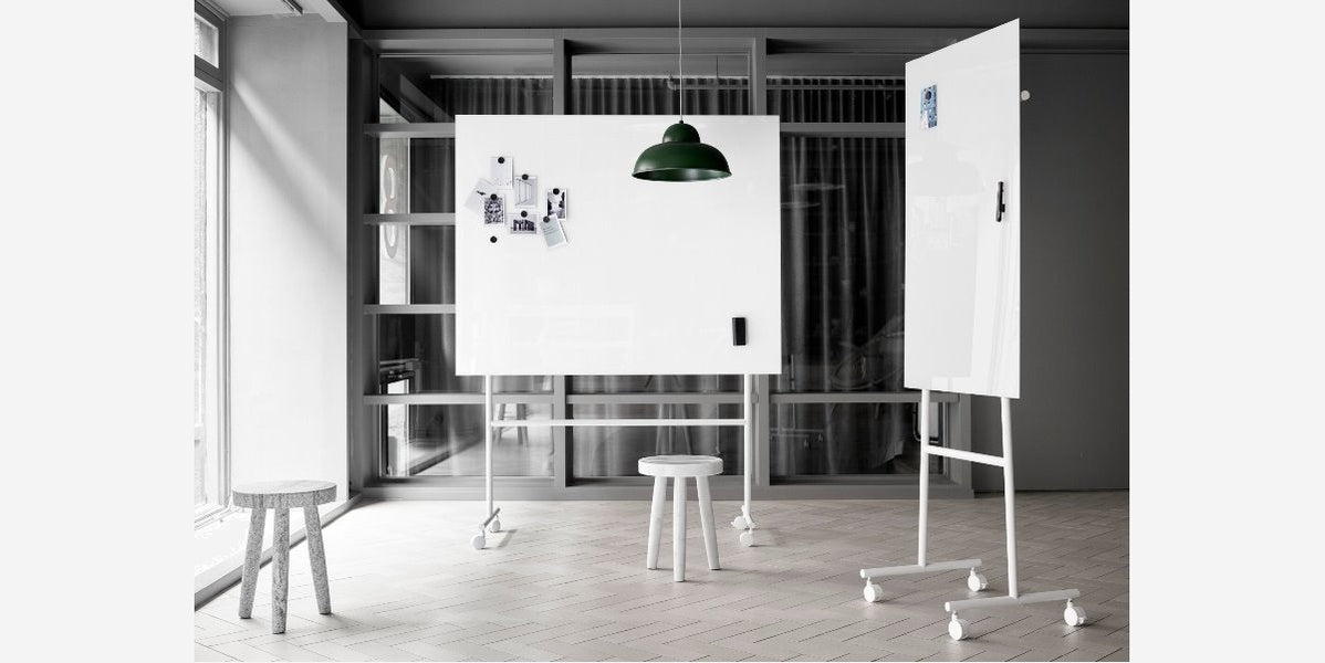 Mobil glasskrivtavla på hjul, Lintex Mono liten, Offix