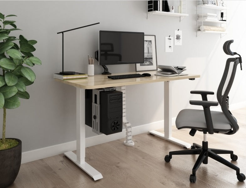 Elstativ för skrivbord, Sitt & Stå HS-Basic-2B, Offix