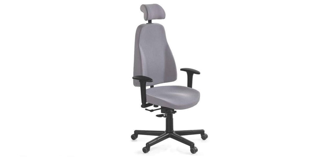 Kontorsstol med nackstöd, 80, svart, Offix