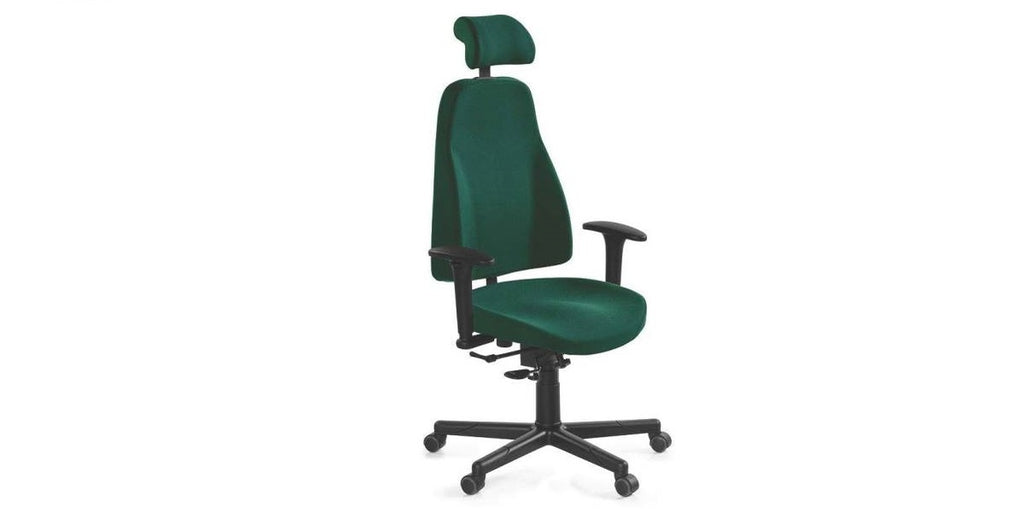 Kontorsstol med nackstöd, 80, svart, Offix