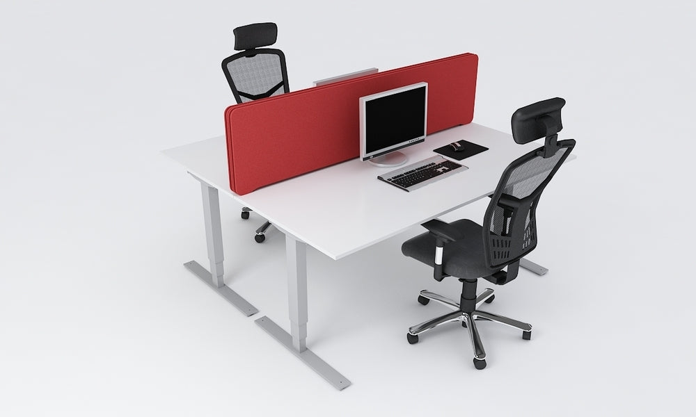 Bordsskärm, tyg, topp 450, Offix