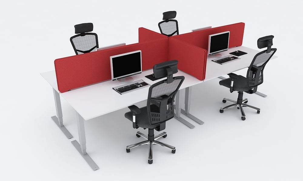 Bordsskärm, tyg, topp 450, Offix