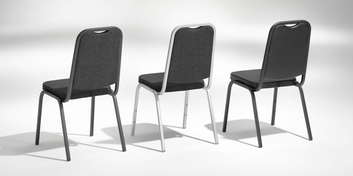 Konferensstol, staplingsbar, Flex06, svart, Offix