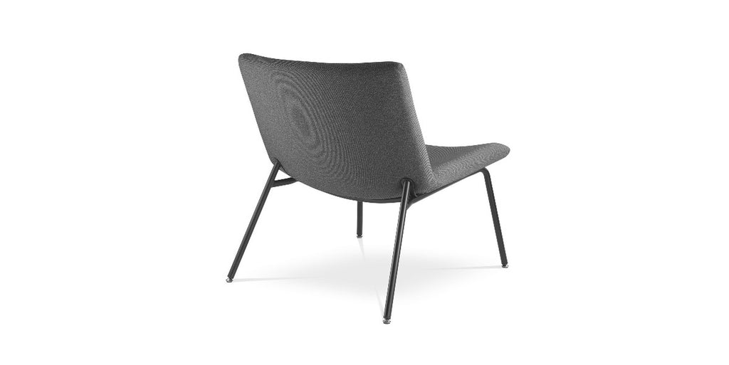 Loungefåtölj, Meet, Benstativ stål, Offix