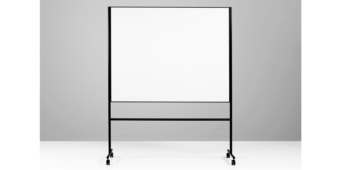 Whiteboard på hjul, Lintex One Mobil, svart stativ, Offix