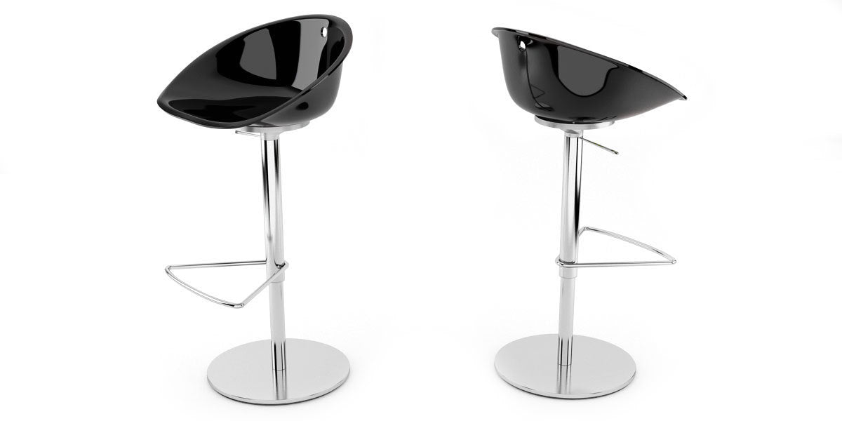 Barstol, Barstol Plexi, svart, Offix