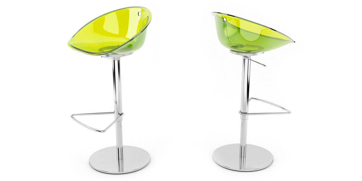 Barstol, Barstol Plexi, transparent grön, Offix